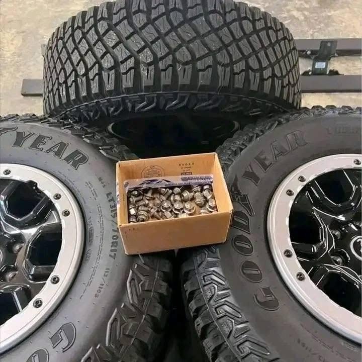 35 inch Ford Bronco Wheels and Goodyear Territory MT Tires with TPMS photo 2 35 inch Ford Bronco Wheels and Goodyear Territory MT Tires with TPMS