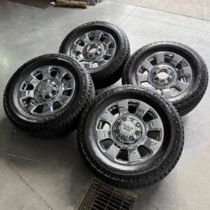 2025 Ford F-350 King Ranch 20 inch OEM Wheels with Bridgestone Dueler A/T 275/65R20 Tires