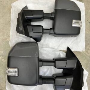 Ford F-150 OEM Mirrors, BLIS, Power Fold, Power Extend, Heated, Auto Dim, Painted Leadfoot Grey