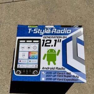 LinksWell Gen 6 T-Style Android Head Unit for Ford F-150 and Super Duty, Wireless CarPlay and Android Auto