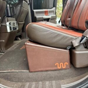 Ford Custom King Ranch Leather Sub Box with Down4Sound JP23 V1.5 Amplifier and Two DD Audio 8 inch Subwoofers, Brand New