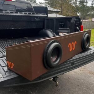 Ford F-150 King Ranch Custom Sub Box with Audiopipe 10 inch Quad Stack Subwoofers