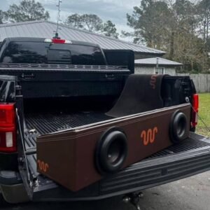 Ford F-150 King Ranch Custom Sub Box with Audiopipe 10 inch Quad Stack Subwoofers