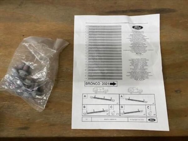2021–2026+ Ford Bronco Premium Factory OEM Black Platform Side Running Board Assemblies