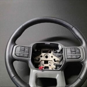 2021–2024 Ford F-150 Premium Factory OEM Black Leather Steering Wheel & Matching Clock Spr