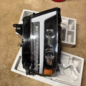2019–2024+ Ram 1500 AlphaRex® LUXX-Series Black/Smoked Full-LED Projector Headlight Assemb