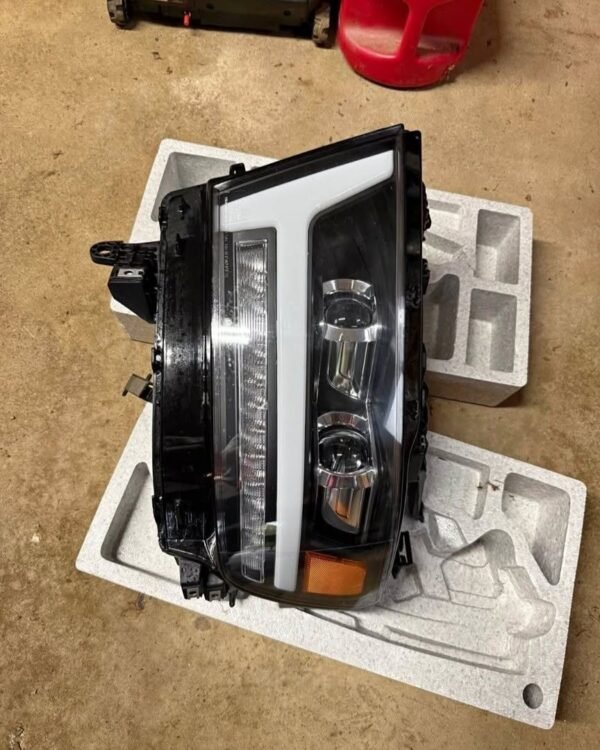 2019–2024+ Ram 1500 AlphaRex® LUXX-Series Black/Smoked Full-LED Projector Headlight Assemb