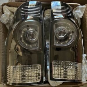 2005–2015 Toyota Tacoma Premium Dark Red Full-LED Tail Light Assemblies