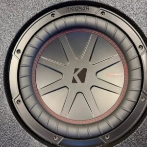 Premium Under-Seat Subwoofer Enclosure, Two (2) 10” Kicker CompR (Red Series) Subwoofers,