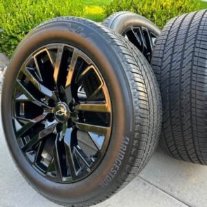 2021–2027 Chevy Tahoe Premier/RST 20”–22” Premium Machined Wheels & Bridgestone Alenza All