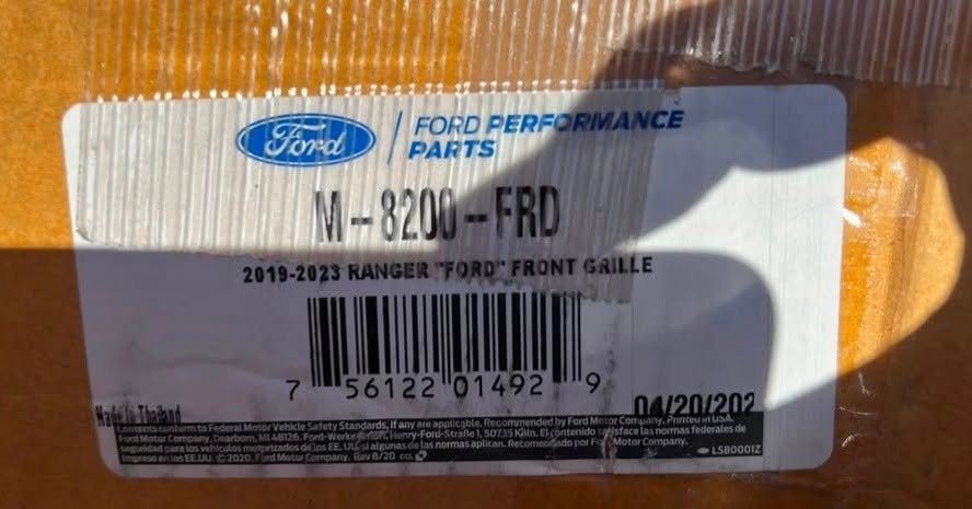 2019–2023 Ford Ranger Premium Front Radiator Grille Assembly photo 2 2019–2023 Ford Ranger Premium Front Radiator Grille Assembly