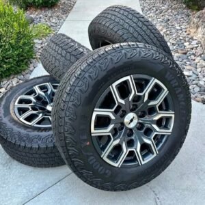 2023–2027 Chevy Colorado Z71 18” Machined Aluminum Wheels & Goodyear Territory A/T 265/65R
