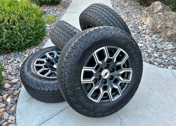 2023–2027 Chevy Colorado Z71 18” Machined Aluminum Wheels & Goodyear Territory A/T 265/65R