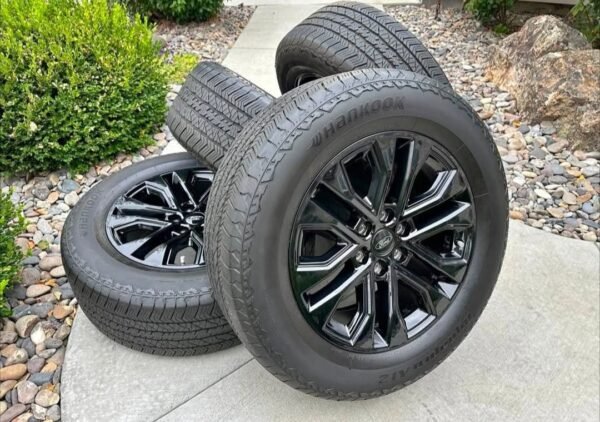 2024–2027 Ford F-150 Lariat 20” Dark Carbonized Gray Wheels & Hankook Dynapro AT2 275/60R2