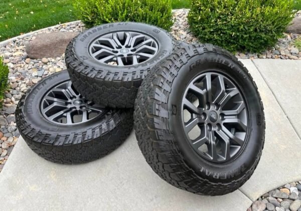 2021–2026+ Ford F-150 Tremor Edition 18” Matte Dark Gray Wheels & General Grabber A/TX Tir