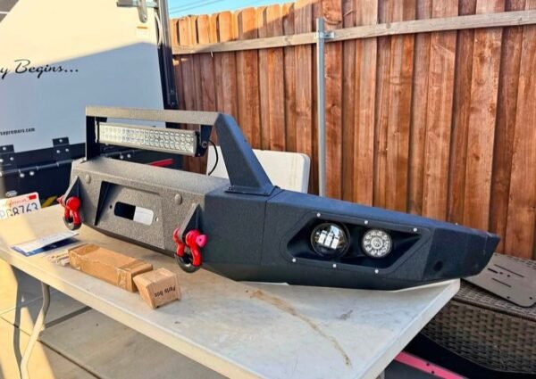 Yzona Heavy-Duty Tactical Steel Off-Road Front Bumper Assembly
