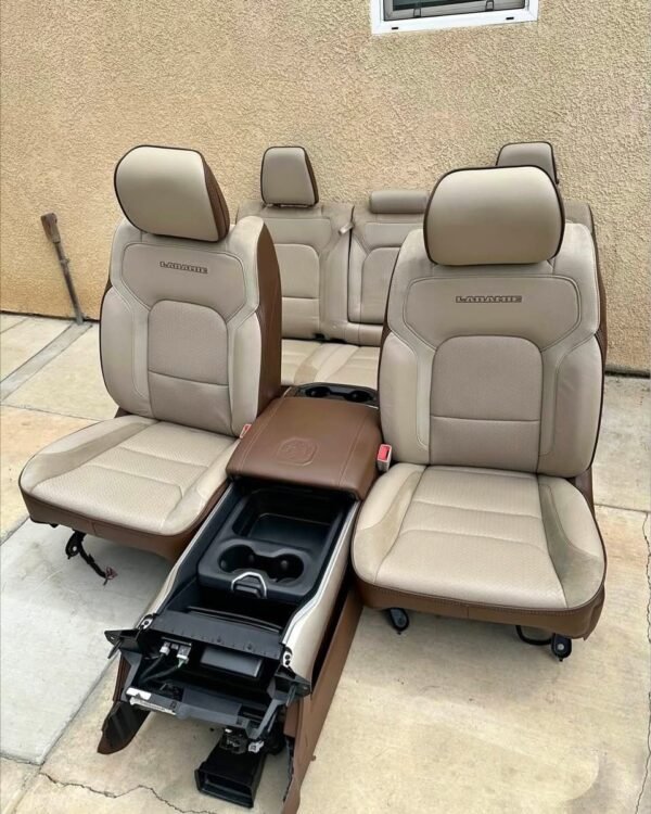 Fifth-Gen Ram 1500 Laramie Edition Ultra-Luxury Tan Leather & Suede Full-Cabin Interior Pa