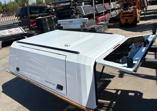 Authentic RSI SmartCap Heavy-Duty Matte White Stainless Steel Modular Truck Bed Shell