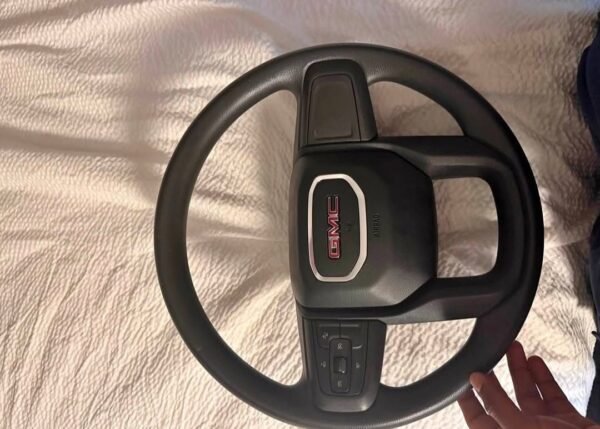 2019–2022 GMC Sierra & Chevy Silverado Factory OEM Black Urethane Steering Wheel Assembly