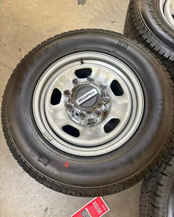 Authentic 18-Inch Ford F-350 Super Duty Factory OEM Heavy-Duty Steel Wheels & General Grab