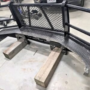 Ranchhand bumper off a 2019 F250. I believe it will fit 2017 and up. Bent in the center