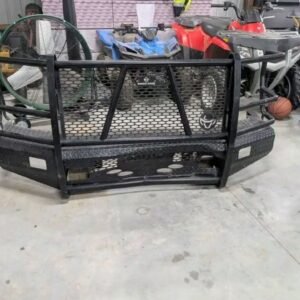 Ranchhand bumper off a 2019 F250. I believe it will fit 2017 and up. Bent in the center