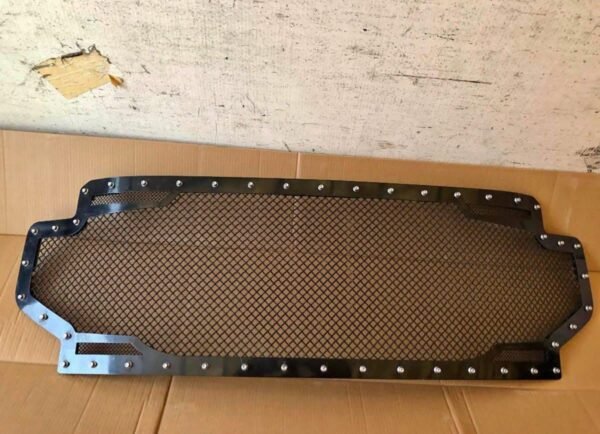 2020–2022 FORD F-250 F-350 CUSTOM BLACK MESH GRILLE — STAINLESS STEEL ROYALTY CORE