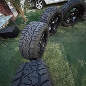 22” TUFF WHEELS + 325/50R22 GRIT KING RIDGE CLIMBER R/T TIRES — SET OF 4