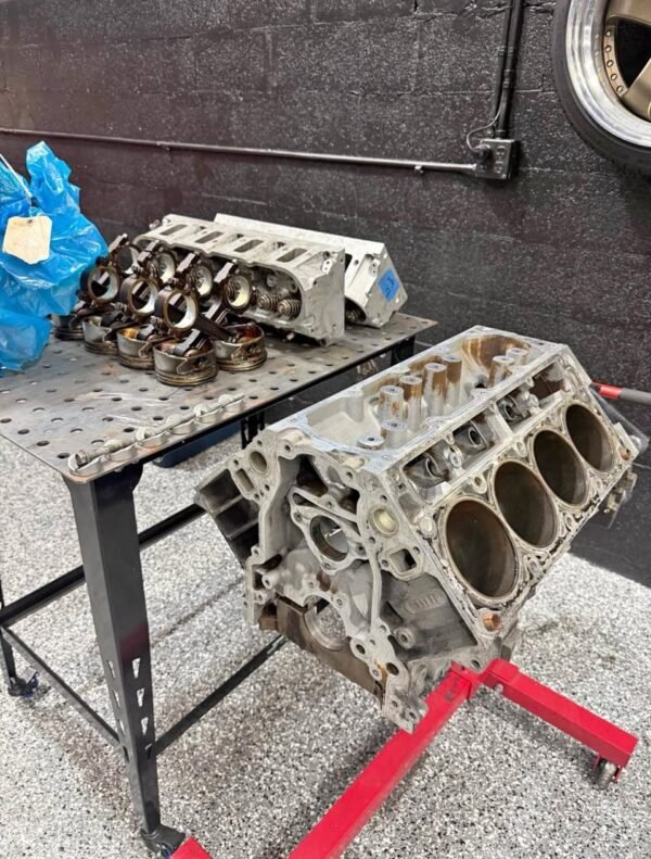 6.2L ALUMINUM BLOCK + 823 HEADS — STOCK PISTONS & RODS — POLISHED CRANKSHAFT