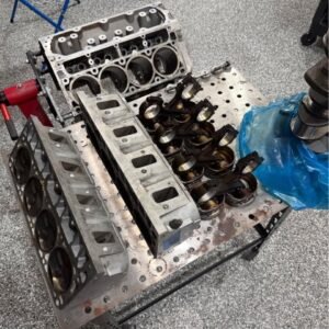 6.2L ALUMINUM BLOCK + 823 HEADS — STOCK PISTONS & RODS — POLISHED CRANKSHAFT
