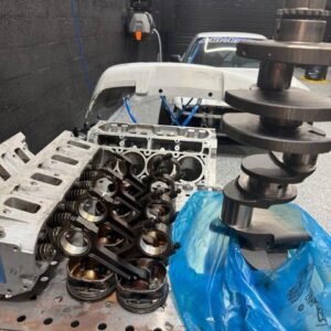 6.2L ALUMINUM BLOCK + 823 HEADS — STOCK PISTONS & RODS — POLISHED CRANKSHAFT