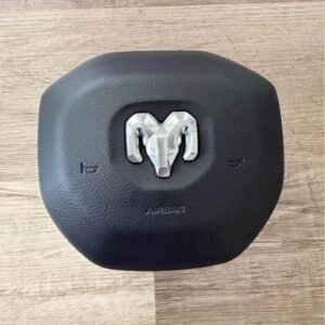 2019–2023 RAM 1500 2500 3500 OEM-Style Steering Wheel – Black Leather / Custom Carbon Fibe