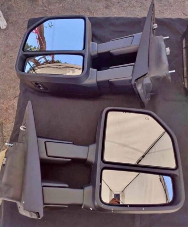 2015–2018 FORD F-150 POWER TOWING MIRRORS — 8-PIN | HEATED | TURN SIGNAL | BLACK