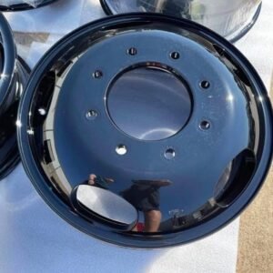 17” FORD F-350 DUALLY OEM BLACK WHEELS, SET, 3618 / 3619