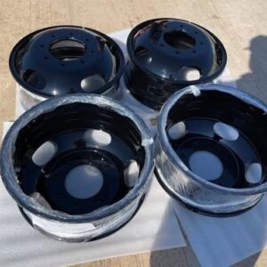 17” FORD F-350 DUALLY OEM BLACK WHEELS, SET, 3618 / 3619