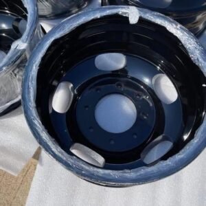 17” FORD F-350 DUALLY OEM BLACK WHEELS, SET, 3618 / 3619