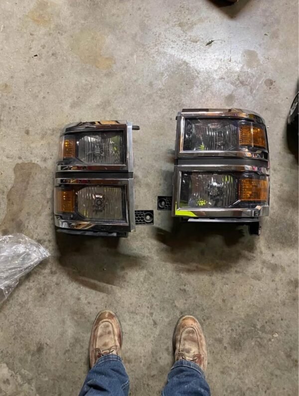 2015 CHEVY SILVERADO 1500 OEM STOCK HEADLIGHTS — FACTORY REPLACEMENT SET