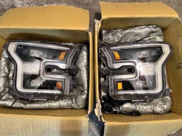 2017–2020 FORD F-150 RAPTOR OEM LED HEADLIGHTS — CLEAN TAKE-OFF SET