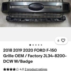 2018–2020 FORD F-150 OEM / FACTORY GRILLE – JL34-8200-DCW WITH BADGE