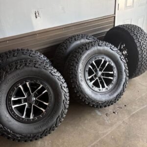 BRAND NEW JEEP WRANGLER RUBICON WHEELS & TIRES, 35” MICKEY THOMPSON BAJA BOSS M/T