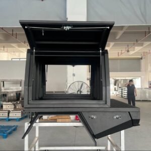 DUAL-CAB ALUMINIUM TRAY & CANOPY PACKAGE, SAHARA BLACK