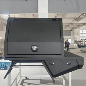 DUAL-CAB ALUMINIUM TRAY & CANOPY PACKAGE, SAHARA BLACK