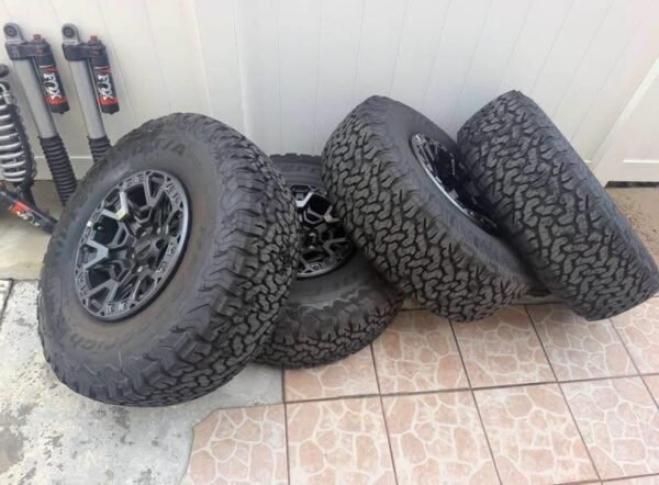 2023–2026 FORD F-150 RAPTOR R OEM 37s WHEELS & TIRES — 4 PIECE SET