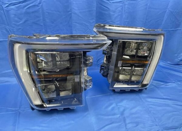 2021–2023 FORD F-150 QUAD LED HEADLIGHTS — BLACK HOUSING