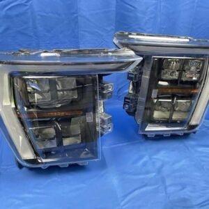 2021–2023 FORD F-150 QUAD LED HEADLIGHTS — BLACK HOUSING