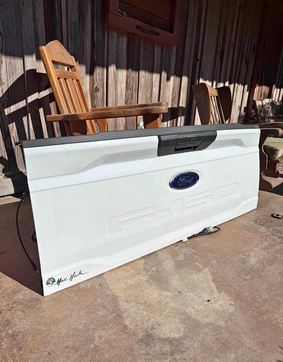 2023 FORD F-150 OEM TAILGATE – WHITE photo 2 2023 FORD F-150 OEM TAILGATE – WHITE