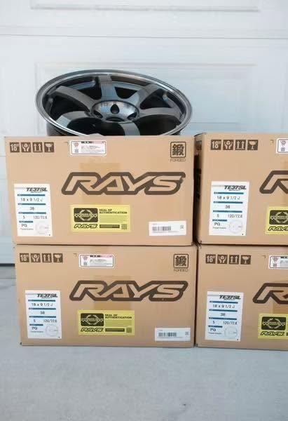 BRAND NEW VOLK TE37 SAGA SL – 18x9.5 +38 5x120 – PRESSED GRAPHITE