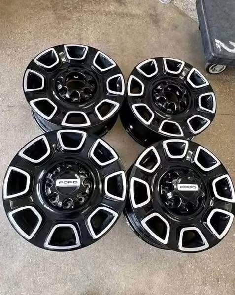 20” FORD F-250 / F-350 PLATINUM OEM GLOSS BLACK WHEELS – 8-LUG