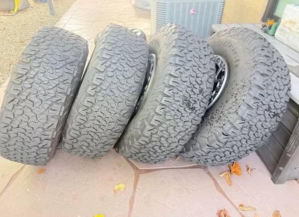 2024 FORD RAPTOR R WHEELS + 37” BFGOODRICH KO2 TIRES – COMPLETE SET OF 4