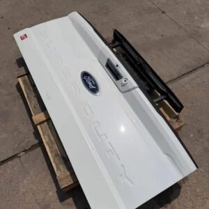 2023–2026 FORD F-250 / F-350 FACTORY TAILGATE – STAR WHITE OEM WITH STEP & CAMERA HOLE